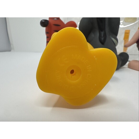 Vintage Disney Winnie The Pooh Piglet Eeyore Tigger 5” Rubber Squeaky Tub Toys 4 - Picture 8 of 9